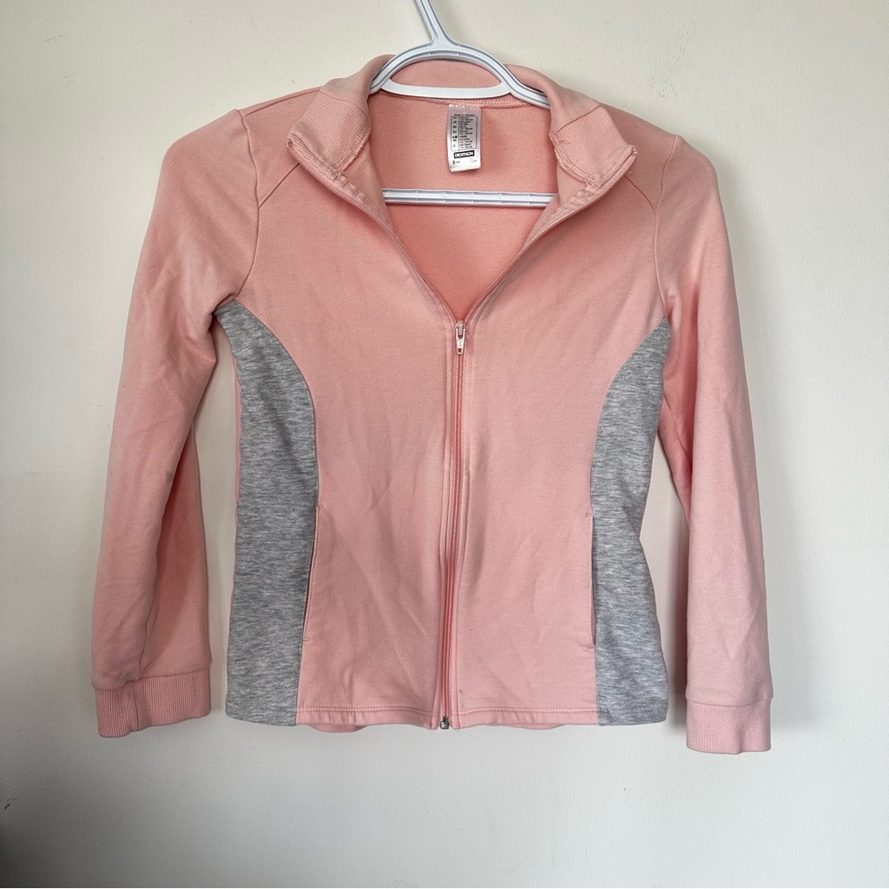 Girls Athletic Zip Up Long Sleeve 8-9 years